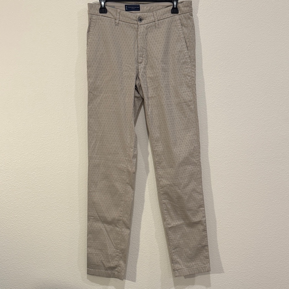 Re-Hash Men's Beige Patterned Chinos, 32x32, nwt